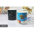 Haonai magic thermo mug,color changing ceramic mug,sublimation magic mug.